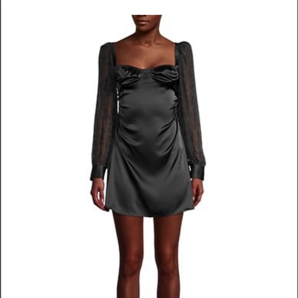 We Wore What Black Ruched Dress - NWT!!!